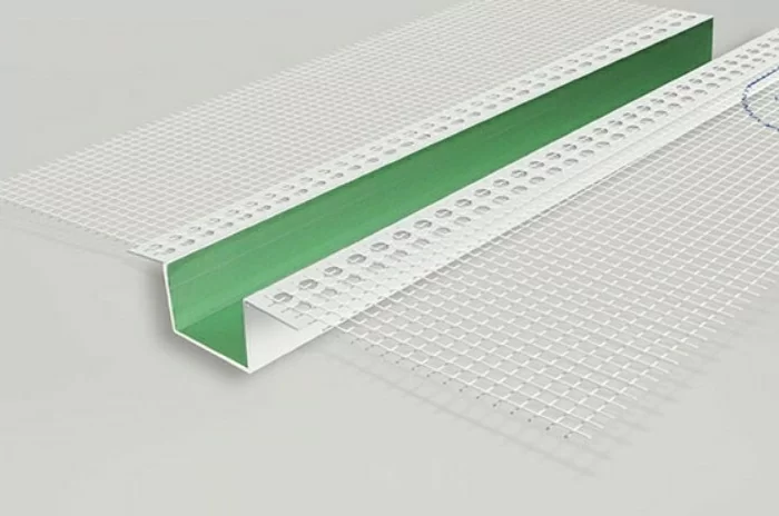 Рустовочный профиль из ПВХ 20x50 мм с сеткой 3,0 м
